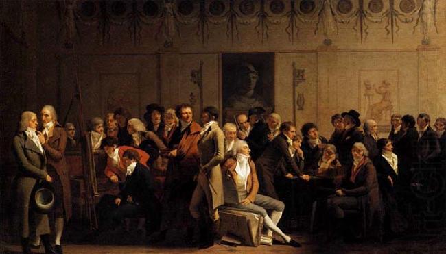 Meeting of Artists in Isabey-s Studio, Louis Leopold  Boilly